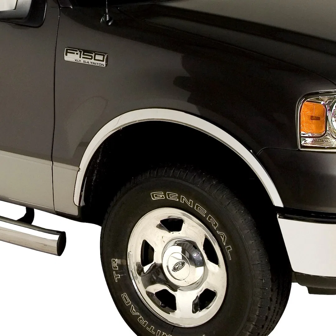97219 – PUTCO Fender Trim, Full Wheel Well Polished Stainless Steel 1.5 Inch Width With Trim For 4 Fenders